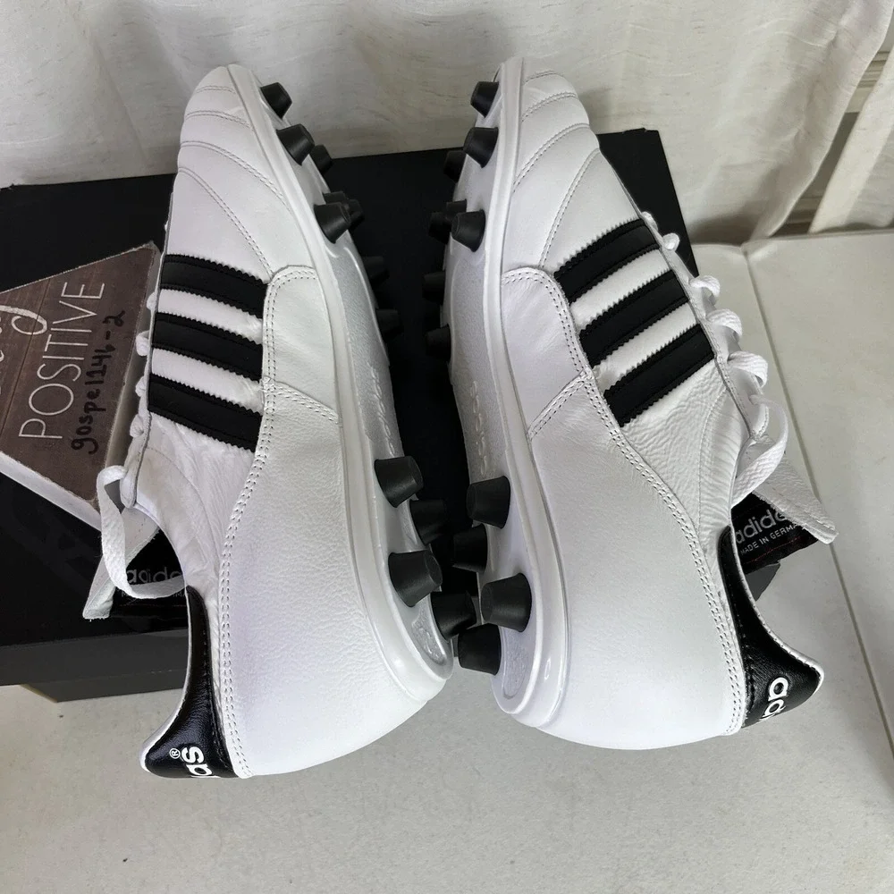 Adidas Copa Mundial Leather White Black‎ Soccer Shoes Cleats ID4050 Men's Size 7